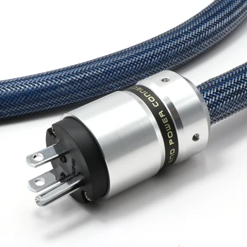 SPO-12MF 5N gryno vario, sidabro padengtą garso žiūrėk maitinimo kabelis su Rodis padengtą maitinimo jungties kištukas