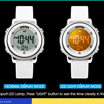 Sporto Vaikai Laikrodžiai Vandeniui Signalizacijos LED Skaitmeninis Žiūrėti Vaikai Atgal Šviesos Kalendorius Skaitmeniniai Laikrodžiai Relogio Infantil SKMEI