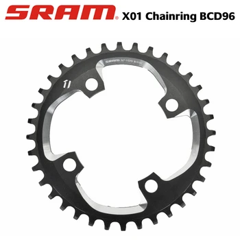 SRAM X01 X-Sync 4-Bolt, neįtikėtinai stiprios 94mm (BCD), BCD94, 36T / 38T - Juoda