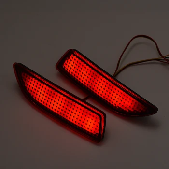 Stabdžių Žibintai 12V Automobilio Lempos, LED Galinis Bamperis Raudonos Šviesos, 1 Pora