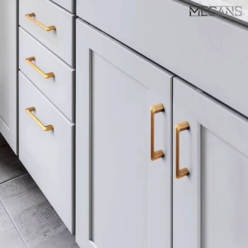 Stalčių durų Žalvario rankena Europos stilius paviršiaus sumontuoti kabineto durų rankena modernus minimalistinio akyto atstumas