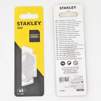Stanley 5vnt/pakuotė greitai ryškesnis kilimas cutter kablys skustuvų peiliukai iš odos pluoštų pjovimo kablys naudingumas peilis peilis 1996 11-983