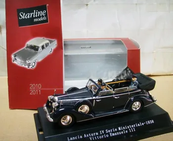 Star line 1:43 Lancia Astura IV Serie Ministeriale-1938 boutique lydinio automobilių žaislai vaikams, žaislai vaikams Modelio, Originalioje pakuotėje
