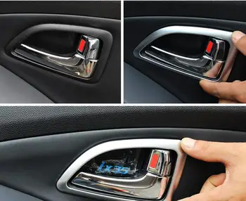 Stiklo pakėlimo jungiklis, skydelis, artimųjų kontrolės dekoratyvinis pleistras durų rankena dekoratyvinis rėmelis Hyundai ix35 automobilių lipdukas 2012-m.