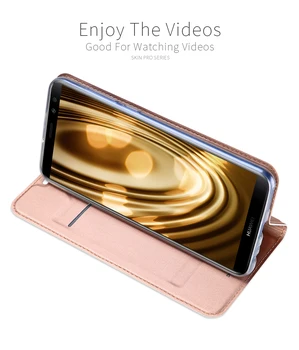 Stiklo plėvelė Dovanų) Flip Case For Huawei Mate 10 Lite PU Odos Kortelės Lizdas Stovėti Padengti 