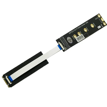 Stove ilgiklis NGFF M. 2 Mygtukas B SATA SSD Adapterio plokštę PCI-E Riser Lankstaus Kabelio ilgintuvas už 2230 2242 2260 2280 2210 SSD