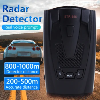 STR-555 Automobilių Anti Radaro Detektorius Greičio Įspėjimo X K Juostos Lengvai Įdiegimas anglų, rusų, Tajų Balso Greičio Įspėjimo Priedai
