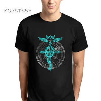 Streetwear Vyrų Marškinėlius Alchemikas Broliai Japonų Anime Spausdinti Fullmetal Alchemist Edward Elric Vyrų T Shirts Drabužius