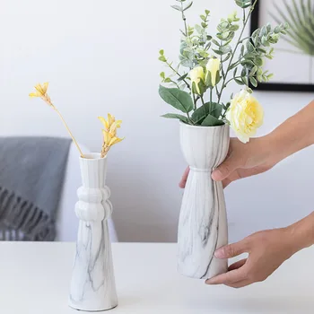 Strongwell Kūrybos Marmuro Vaza Keramika Modeliavimas Gėlių Kompozicijų Kambarį Dekoro Ornamentą Šiaurės Džiovintų Gėlių Vaza