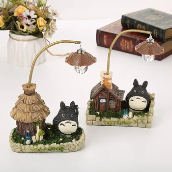 Studio Ghibli Atkakli Toli Totoro Duomenys Modelis Žaislas LED Nakties Šviesos Žaislas Anime Totoro Star Dervos Namų Puošybai Vaikams, Žaislų, Dovanų