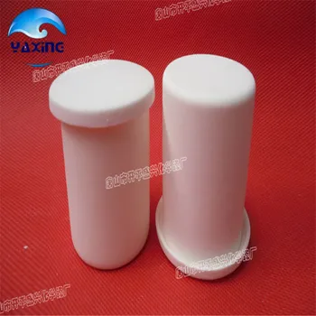 Su dangteliu dia50x100mm 150ml iki 99,5% aliuminio oksido tiglį cilindro korundas tiglį /Cilindriniai keramikos refractorye tiglis