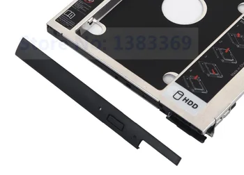 Su išmetiklis spyna + suderinta faceplate / Bezel 2 Kietasis Diskas HDD SSD Caddy už Dell Latitude E6540 E6440 Tikslumo M2800