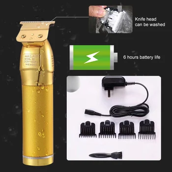 Suaperne profesinės naftos-galvos elektrinių plaukų kirpimo mašinėlių, 0mm retro žingsniu drožyba auksinių plaukų clipper metalo žoliapjovės tondeuse barbe
