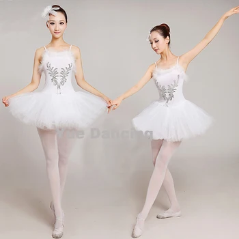 Suaugusieji Baltas Gulbių Ežeras Baleto Suknelė Moterims Balerinos Tutu Kostiumas Dancewear Klasikinio Baleto Leotard Etapo Rezultatus Mergaitėms