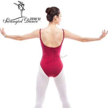 Suaugusiųjų camisole baleto Triko šokių juoda baleto drabužiai moterims gimnastikos triko raudonos spalvos drabužius ballerine femmeCS0314