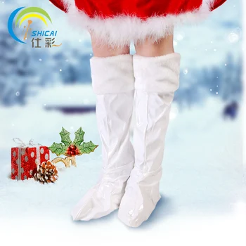 Suaugusiųjų Kalėdų Batai Juodos spalvos vyriški Santa Claus Batai Kalėdų Dekoratyvinis Rekvizitai White Lady Kalėdų Batai Vestuves Prekes
