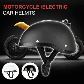 Suaugusiųjų Motociklo Pusę Veido Derliaus Helmet Hat Bžūp Vyrų/Moterų Motorcross Moto Lenktynės Capacete II Pasaulinio Karo Šalmų aukščiausios kokybės r20