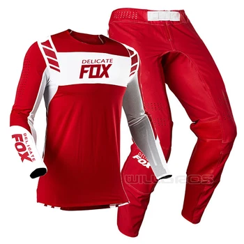 Subtilus Fox 2021 Flexair Macho Įrankių Rinkinys Motociklą Kalnų Dviratį Offroad Mens Jersey Kelnės Motokroso Motociklų Lenktynių Kostiumas