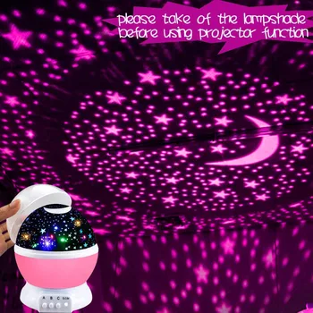 Sukasi Projektorius Žvaigždėtą Naktį Lempos Dangaus Žvaigždės Vaikai, Vaikai, Kūdikis, Miegas Romantiška LED USB Projekciniai Žibintai Kalėdų Atostogų Dovanų