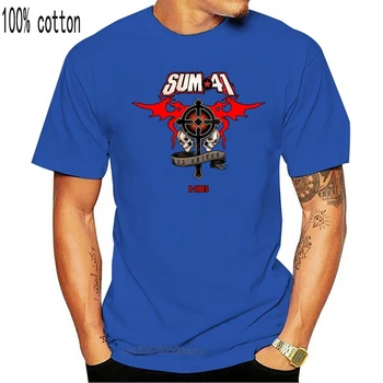 Sum 41 13 Balsai Albumo Viršelio Roko Grupė Vyrų Black T-Shirt Dydis S Iki 3Xl Mados Cool Marškinėliai