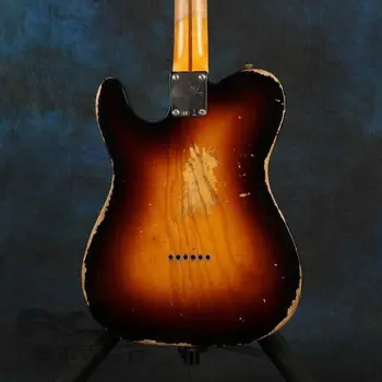 Sunburst įteikė relikvijos elektrinė gitara , padaryti visų rūšių gitaros , aukštos qulity Kinijos reliktai gitara