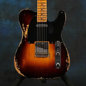 Sunburst įteikė relikvijos elektrinė gitara , padaryti visų rūšių gitaros , aukštos qulity Kinijos reliktai gitara