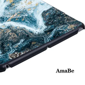 Sunku Apple IPad 2019 7th Gen 10.2 Colių A2200 A2123 Tablet PC Plastiko Marmuro Modelis Kritimo atsparumo Stovėti Padengti