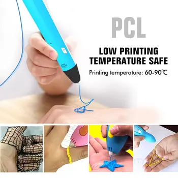 SUNLU PCL 3d Kaitinimo 1.75 mm 1KG Žemos Temperatūros 3D Rašikliai Kaitinimo Šerdelėmis Matmens Tikslumas +/-0.02 MM 3D Spausdinimo Medžiagų