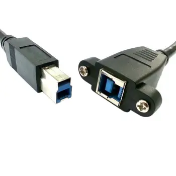 Super Greitis USB 3.0 back panel mount B moterų ir Vyrų B tipo ilgiklis 0,5 m 50 cm