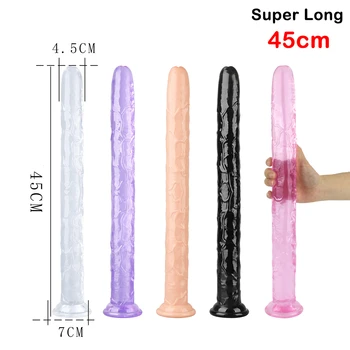 Super Ilgas, Realistiškas Penis Dirželis Ant Vibratorių Su Siurbtuko Minkštos Želė Gaidys Varpos Lesbiečių G Spot Klitorio Stimuliatorius Sekso Žaislas