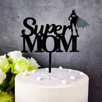 Super MAMA Akrilo Tortas Topper,Motinos Dienos metu,Mamos Gimtadienio dovana,Geriausia Pasaulyje Mama Šalies Prekių Dekoro Tortas Topper