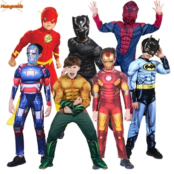 Superherojų Kostiumai, Cosplay, Anime Super Herojus Geležinis Voras Gpgb Raumenų Sponge Jumpsuits Helovinas Kostiumas Vaikas Maskuotis Karnavalas