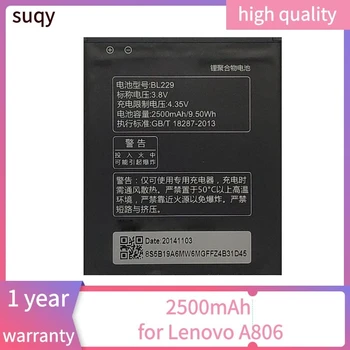 Suqy Telefono Baterija Lenovo A806 Bateria Įkraunamas Baterijas BL229 Nekilnojamojo 2500mAh Ferramentas De Reparo Ar Telefone Batterie