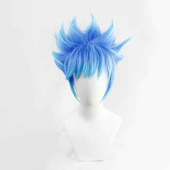 Susukti-Stebuklų Orto Gaubtų Perukai Cosplay Kostiumų Mėlyna, Sumaišyti Trumpas Karščiui Atsparių Sintetinių Plaukų Pelucas Anime Perukai