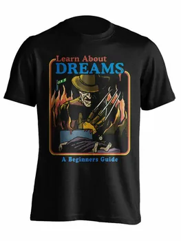 Sužinoti Apie Svajonė Fredis Kriugeris A Nightmare On Elm Street Black T-Shirt S-3Xl Kvėpuojantis Viršūnes Tee Marškinėliai