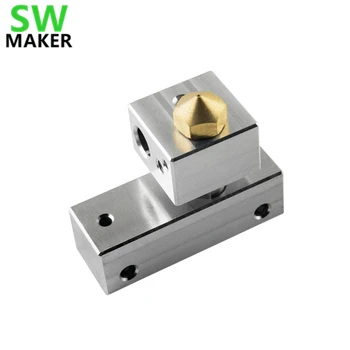 SWMAKER MK10 Ekstruderiu Hotend /w Vėsinimo Blokuoti Wanhao popierinės kopijavimo aparatų matricos Maker Pasirinkite 3D Spausdintuvas