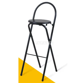 Sėdynės Aukštis 75cm, Sulankstomas Didelis Pakojis Plieno Kojos Kavos Baro Kėdės Atlošo Kampo Baro Taburetės Modernus Prekybos Baldai