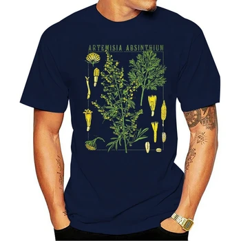 T-Marškinėliai Atsitiktinis Žmogus Tees Absento T-Shirt Botanikos Sodo Augalų Spausdinimo Meno Botanika Žydi Vaisių Gėlė Auga Juokinga T Shirts