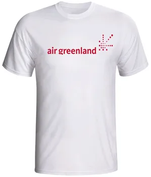 T Marškinėliai Mados 2018 air greenland marškinėliai aviakompanija derlius logotipas Apvalios Kaklo Drabužiai