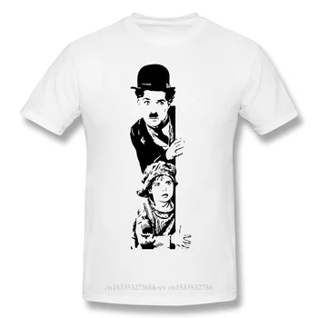 T-Shirt Vyrams Charlie Chaplin Premium Medvilnės, Tamsiai Miesto John Murdoch Inspektorius Frank Bumstead Trileris Filmo Marškinėliai 6XL