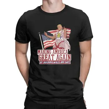 T Shirts Priėmimo Amerikoje Didžiosios Vėl Donald Trump IDIOCRACY Naujovė Tee Marškinėliai Suaugusiųjų Apvalios Apykaklės trumpomis Rankovėmis T-Shirt Vyrai Juokinga