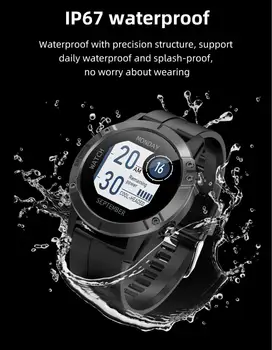 T11 Smart Žiūrėti Visą Raundą Touch IP68 Vandeniui Kraujo Spaudimo Monitorius Smartwatch 