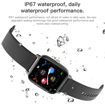 T98 Smartwatch Kūno Temperatūros Matavimas, Širdies Ritmo Monitorius Vandeniui Prietaiso 