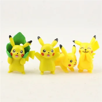 Takara Tomy Pokemon Figūrėlės 18pcs/set Pikachu Sodo Mini Mini Pav Lėlės, Žaislai