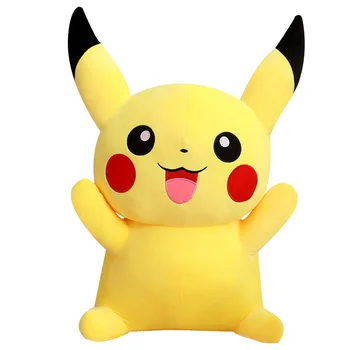 TAKARA TOMY Pokemon Pikachu pliušinis lėlės Japonų anime labai mielas Pikachu žaislą vaikų surinkimo žaislas, Kalėdų, gimtadienio dovana
