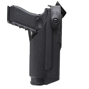 Taktinis Dėklas, Skirtas Glock 17 19 22 23 31 32 Airsoft Pistoletas Kovoti su Glock Gun Atveju su Žibintuvėlis Guolis Diržo Juosmens Platforma