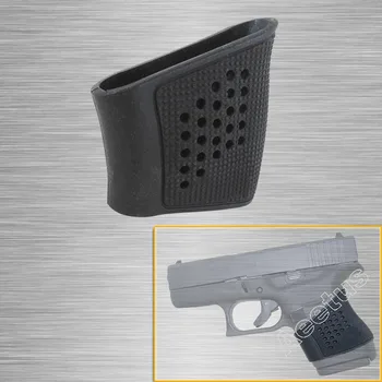 Taktinis Grip Pirštinės Slip-On Grip Sleeve Taktinis Rankena Pirštine Glock 42, 43 Shield Gumos Black Nemokamas Pristatymas