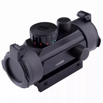 Taktinis Medžioklės Red Dot 1X40RD Optinį Taikiklį 11mm 20mm Stovai Riflescope Tikslas Taško Šautuvas taikymo Sritis ir Chasse Teleskopas