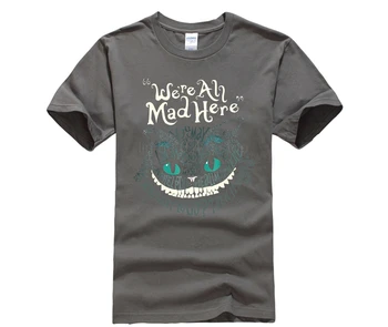 Tendencijos Cheshire Alice katė-Visi buvo Proto, Čia Stebuklų, t-shirt