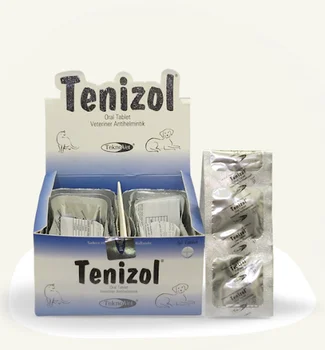 Tenizol Teknovet Anthelmintic Šunų & Cat. Kiekvienos Tabletės yra veiksmingos 10 kg. Pinworm Hookworm Whipworm Kaspinuočių Ir Giardia